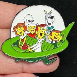 large Jetsons cast TV cartoon series pin/brooch-lapel